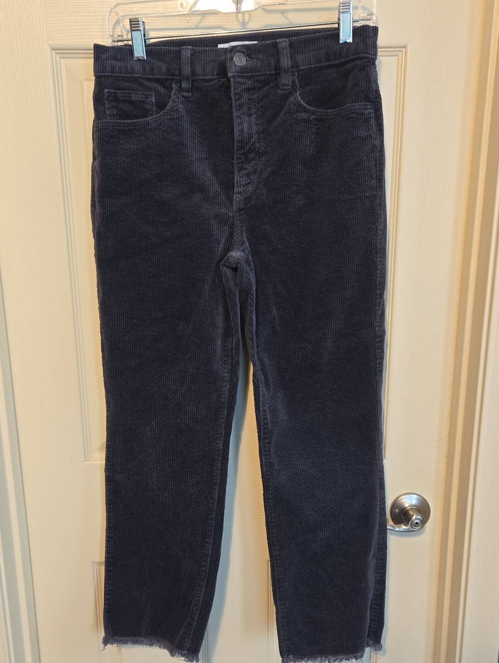 LOFT Charcoal Gray Corduroy Pants